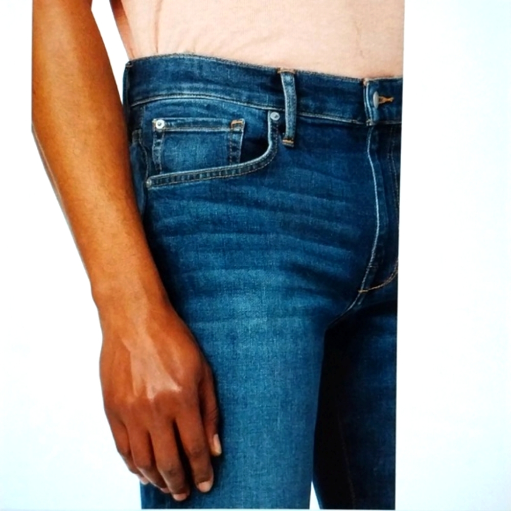 JOES JEANS MENS Straight Leg Slim 5 Pocket Mid Blue Stretch Size 34/34